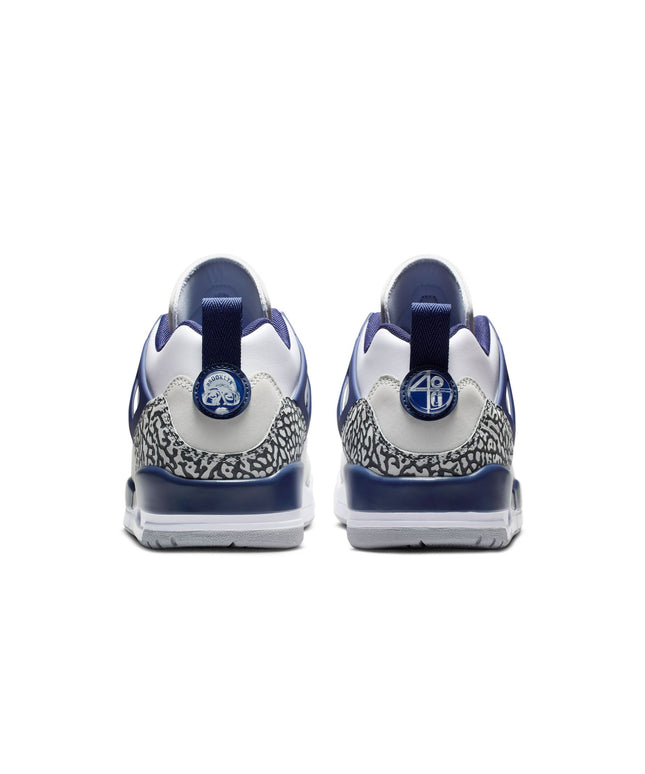 Air Jordan Mens Spizike Low- White/Midnight Navy