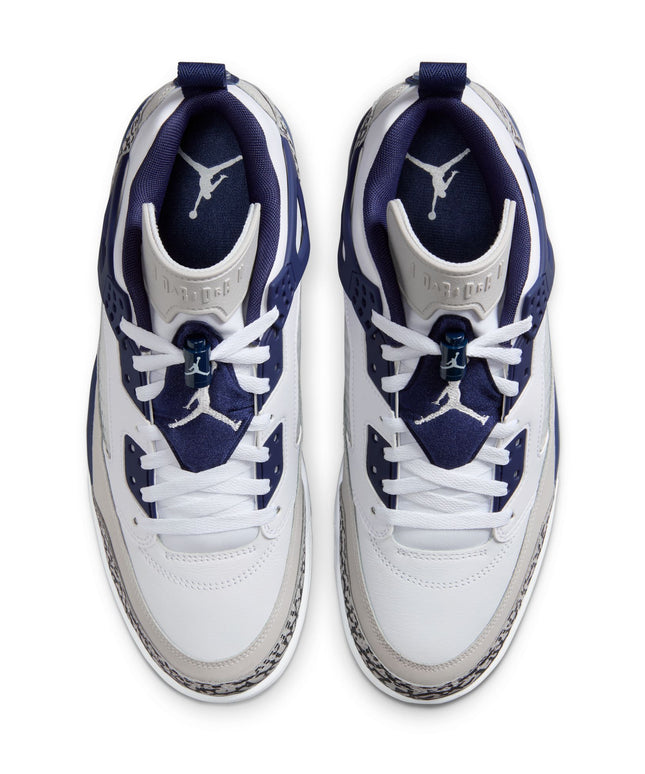 Air Jordan Mens Spizike Low- White/Midnight Navy