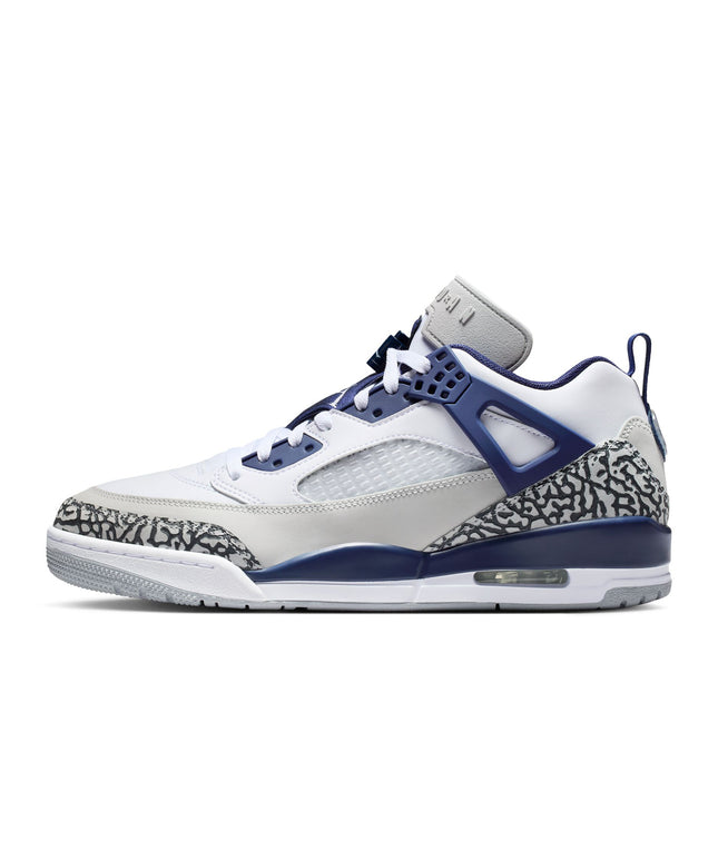 Air Jordan Mens Spizike Low- White/Midnight Navy