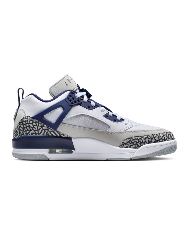 Air Jordan Mens Spizike Low- White/Midnight Navy