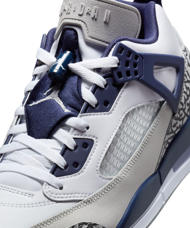 Air Jordan Mens Spizike Low- White/Midnight Navy
