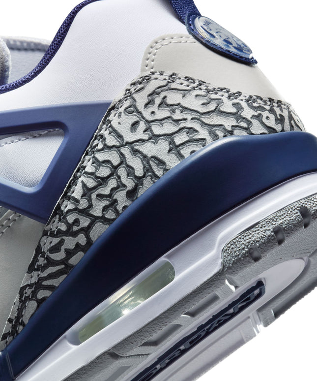 Air Jordan Mens Spizike Low- White/Midnight Navy