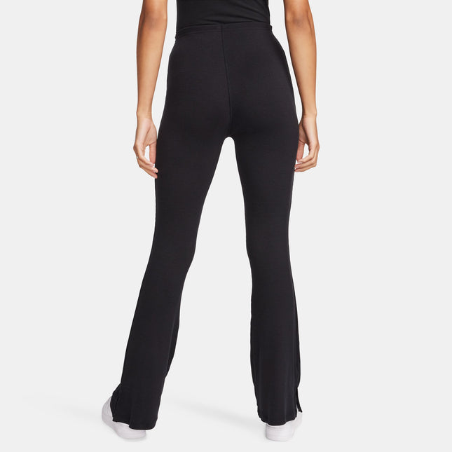 Nike Womens Sportswear Chill Knit Flared Leggings - Black