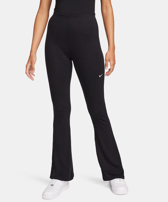 Nike Womens Sportswear Chill Knit Flared Leggings - Black