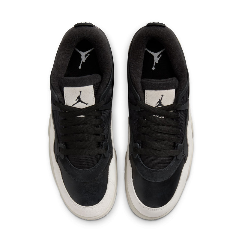 Air Jordan Mens 4 RM - Black/Light Bone