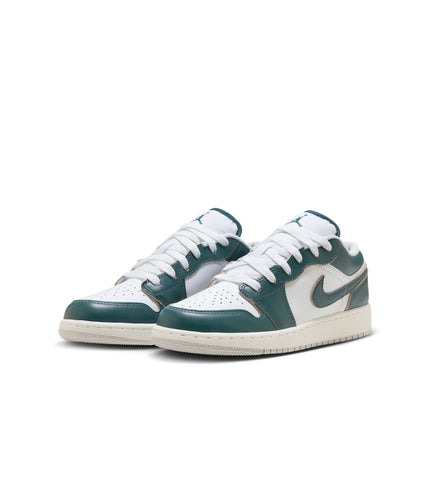 Air Jordan Big Kids 1 Low Se - Oxidized Green/White-Sail