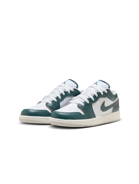 Air Jordan Big Kids 1 Low Se - Oxidized Green/White-Sail