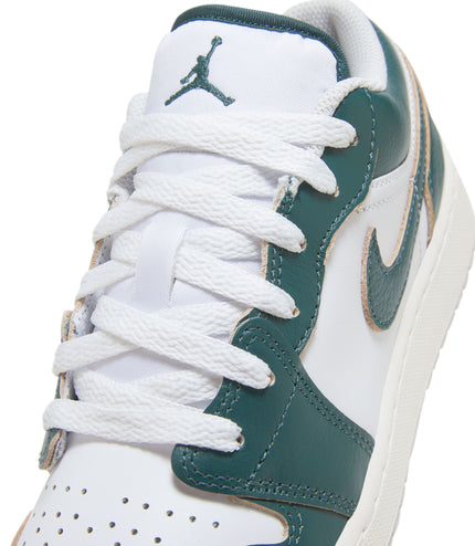 Air Jordan Big Kids 1 Low Se - Oxidized Green/White-Sail