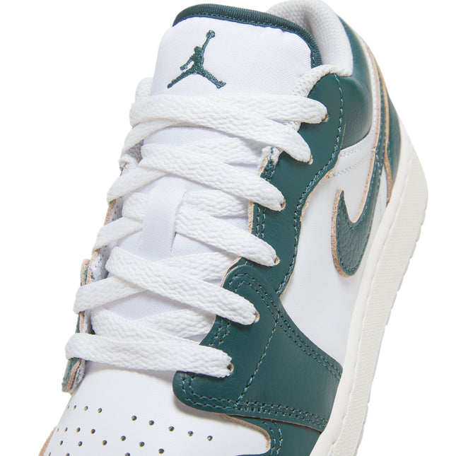 Air Jordan Big Kids 1 Low Se - Oxidized Green/White-Sail