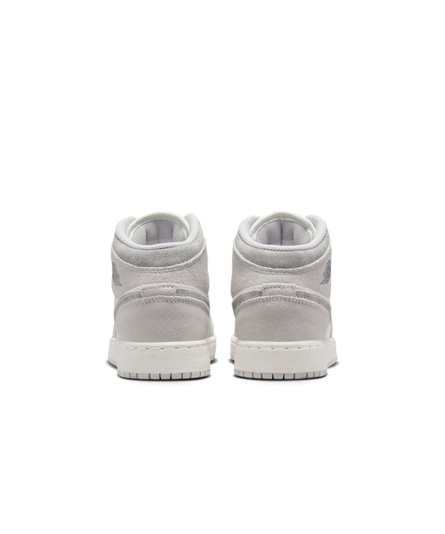 Air Jordan Big Kids 1 Mid SE - Neutral Grey