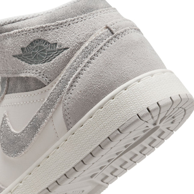 Air Jordan Big Kids 1 Mid SE - Neutral Grey