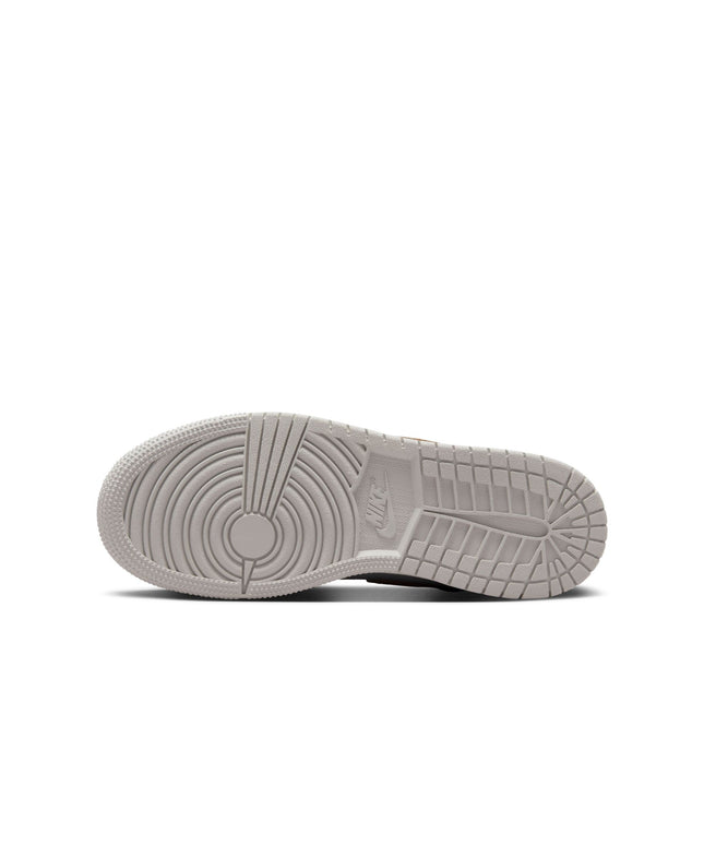 Air Jordan Big Kids 1 Mid - White/Oxidized Green