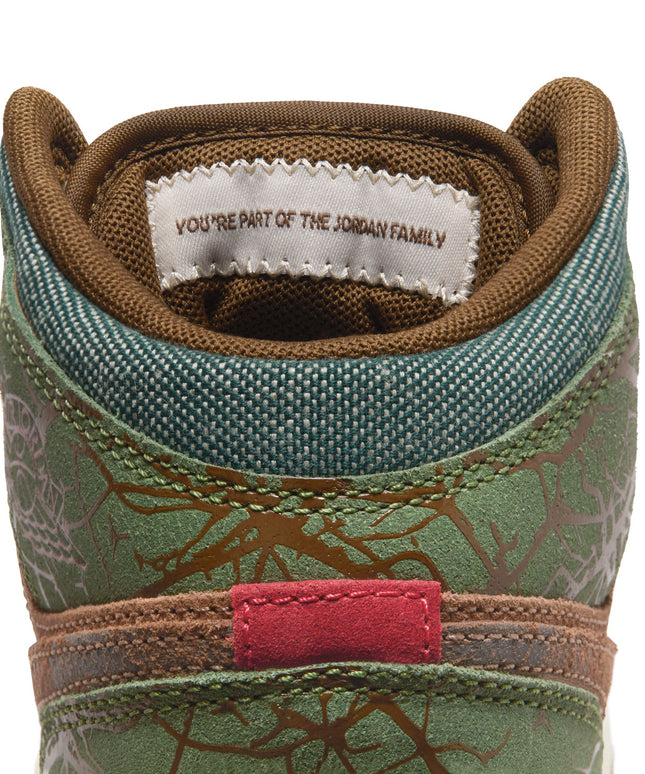 Air Jordan Big Kids 1 Mid SS - Archaeo Brown/Light Olive