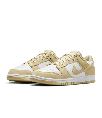 Nike Mens Dunk Low Retro Suede - White/Gold