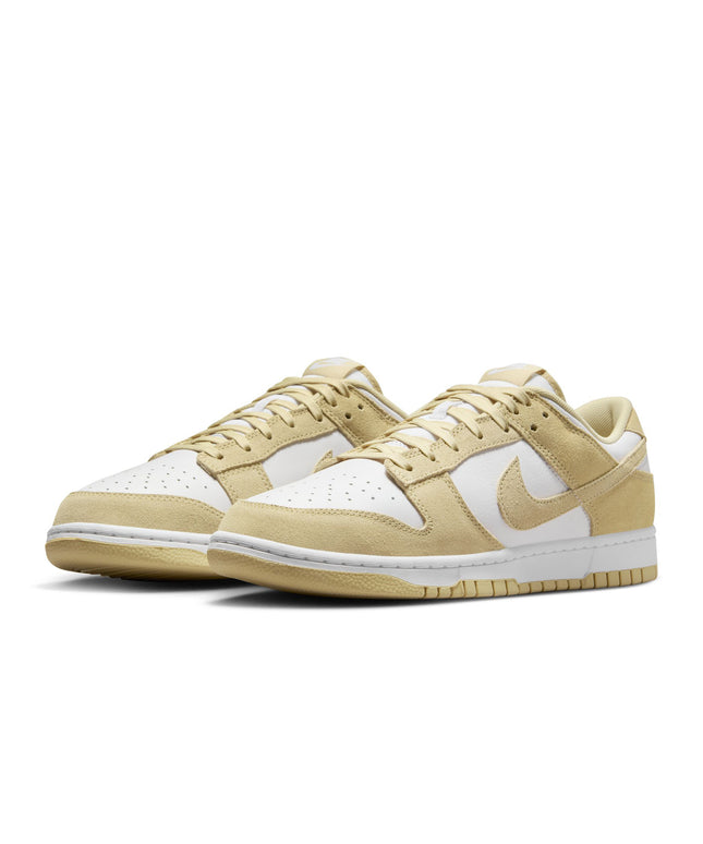 Nike Mens Dunk Low Retro Suede - White/Gold