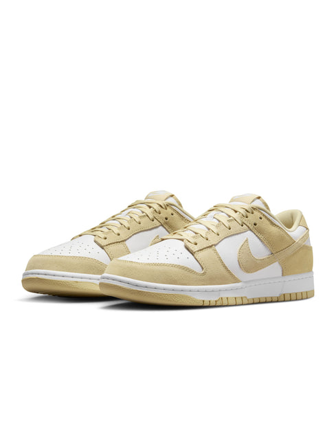 Nike Mens Dunk Low Retro Suede - White/Gold