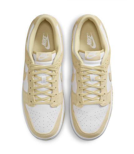 Nike Mens Dunk Low Retro Suede - White/Gold