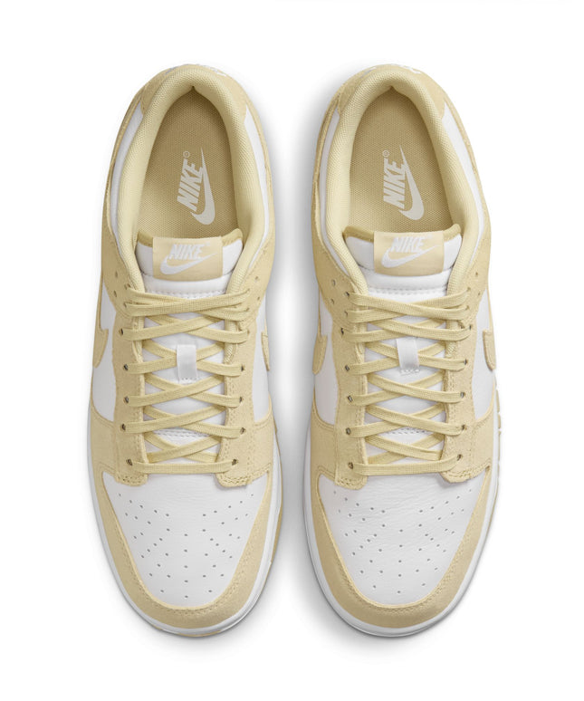 Nike Mens Dunk Low Retro Suede - White/Gold