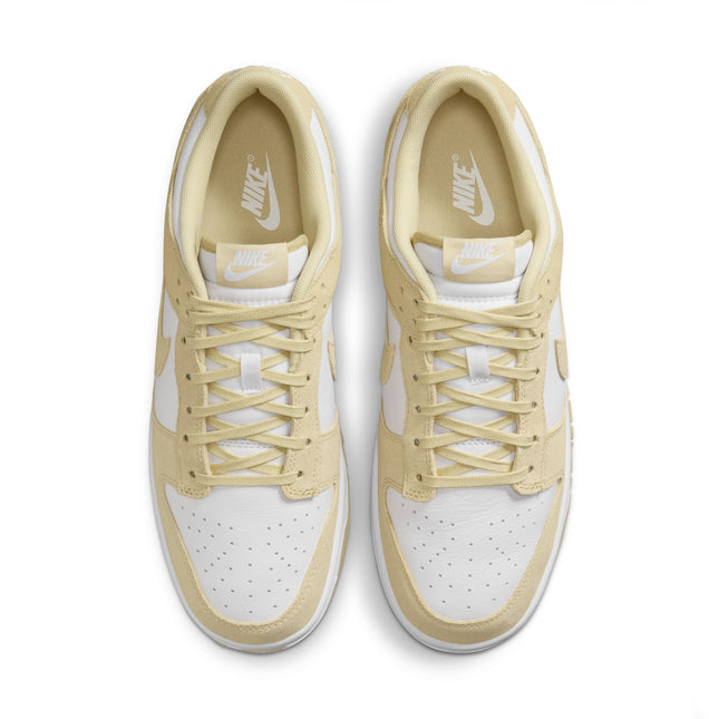 Nike Mens Dunk Low Retro Suede - White/Gold