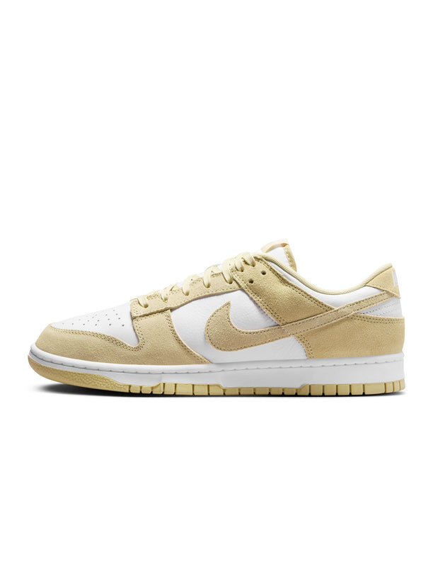 Nike Mens Dunk Low Retro Suede - White/Gold