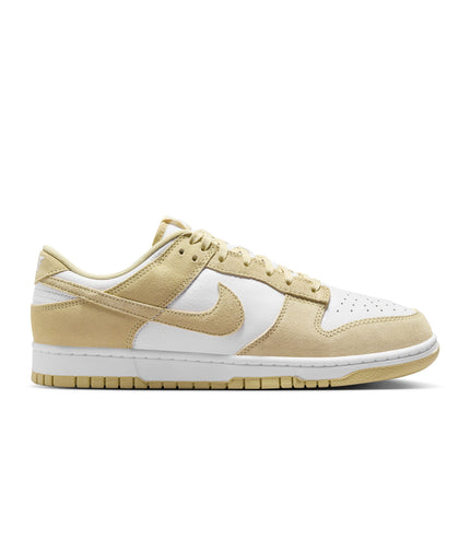 Nike Mens Dunk Low Retro Suede - White/Gold