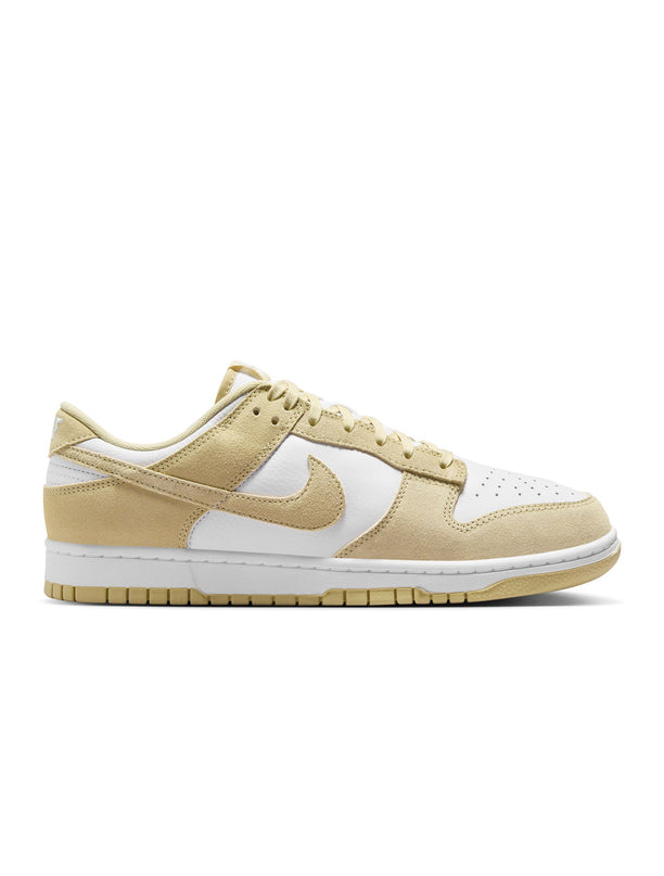 Nike Mens Dunk Low Retro Suede - White/Gold