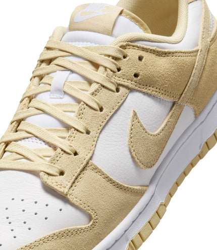 Nike Mens Dunk Low Retro Suede - White/Gold