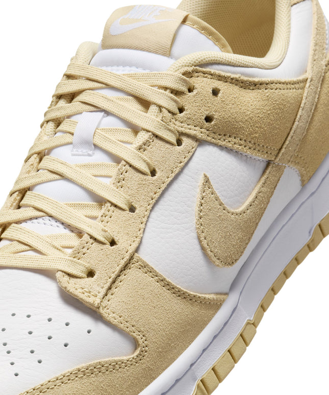 Nike Mens Dunk Low Retro Suede - White/Gold