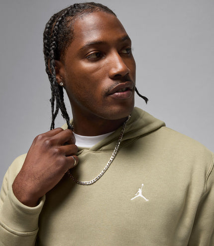 Air Jordan Mens Brooklyn Fleece Pullover Hoodie - Medium Khaki