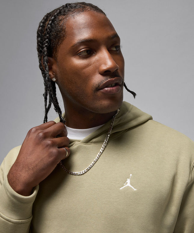 Air Jordan Mens Brooklyn Fleece Pullover Hoodie - Medium Khaki