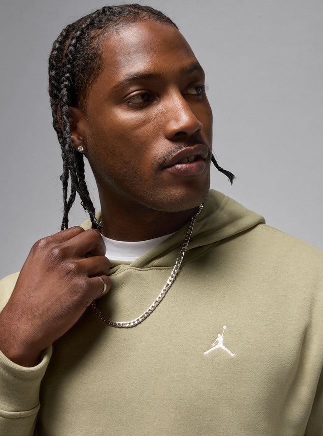 Air Jordan Mens Brooklyn Fleece Pullover Hoodie - Medium Khaki