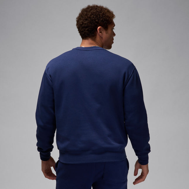 Air Jordan Brooklyn Fleece Crewneck -Midnight Navy/White