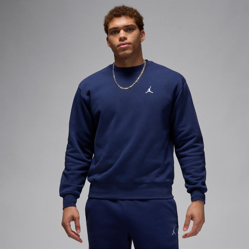 Air Jordan Brooklyn Fleece Crewneck -Midnight Navy/White