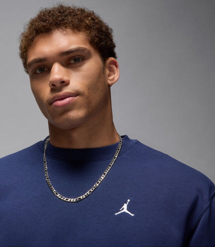 Air Jordan Brooklyn Fleece Crewneck -Midnight Navy/White