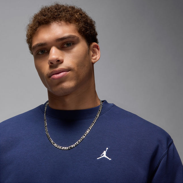 Air Jordan Brooklyn Fleece Crewneck -Midnight Navy/White