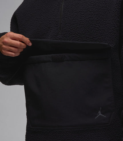 Air Jordan Flight Men's High-Pile Fleece Pullover Hoodie - Black