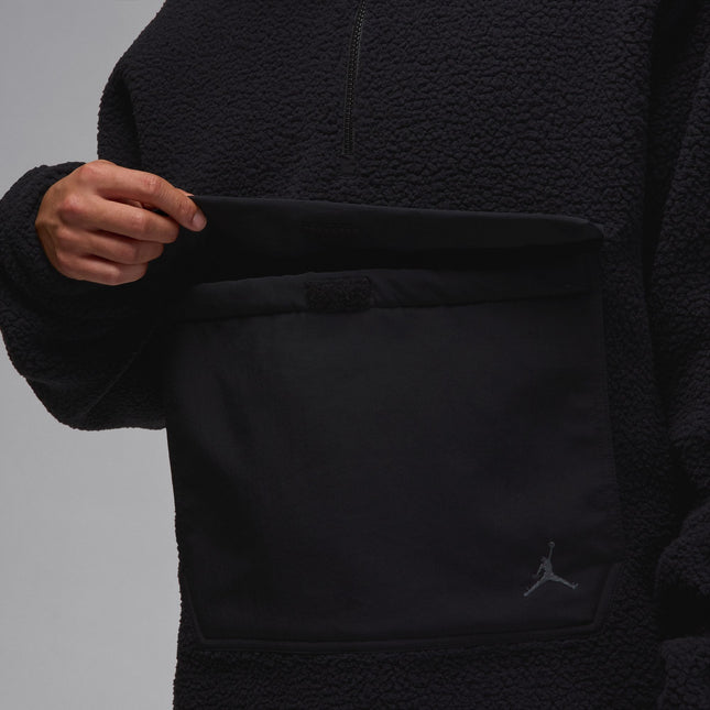 Air Jordan Flight Men's High-Pile Fleece Pullover Hoodie - Black