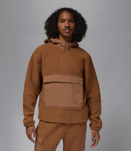 Jordan Flight Men's High-Pile Fleece Pullover Hoodie - Brown