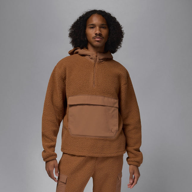 Jordan Flight Men's High-Pile Fleece Pullover Hoodie - Brown