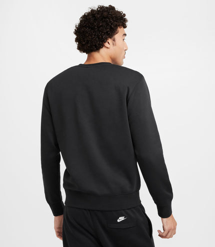 Nike Mens Club Crewneck - Black/White