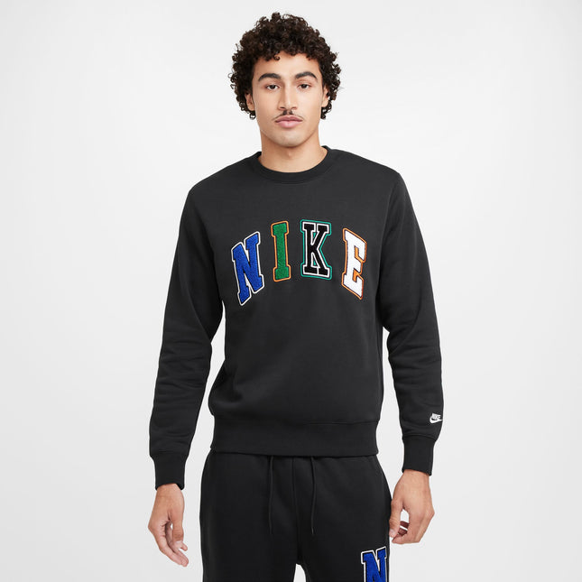 Nike Mens Club Crewneck - Black