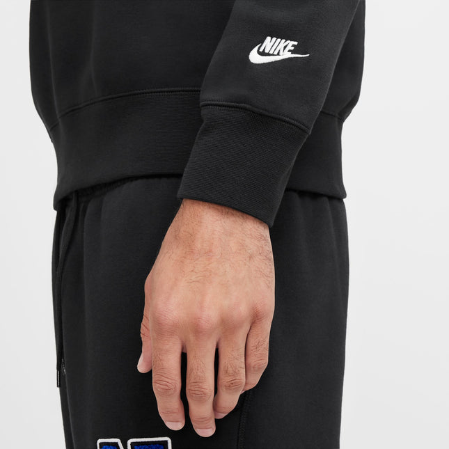 Nike Mens Club Crewneck - Black