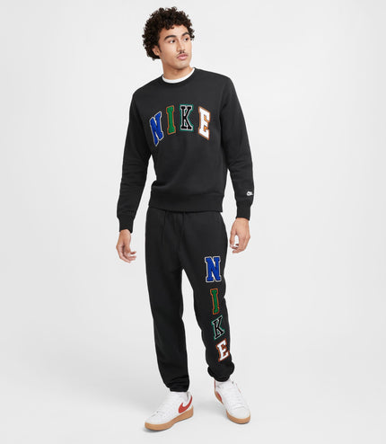 Nike Mens Club Crewneck - Black/White