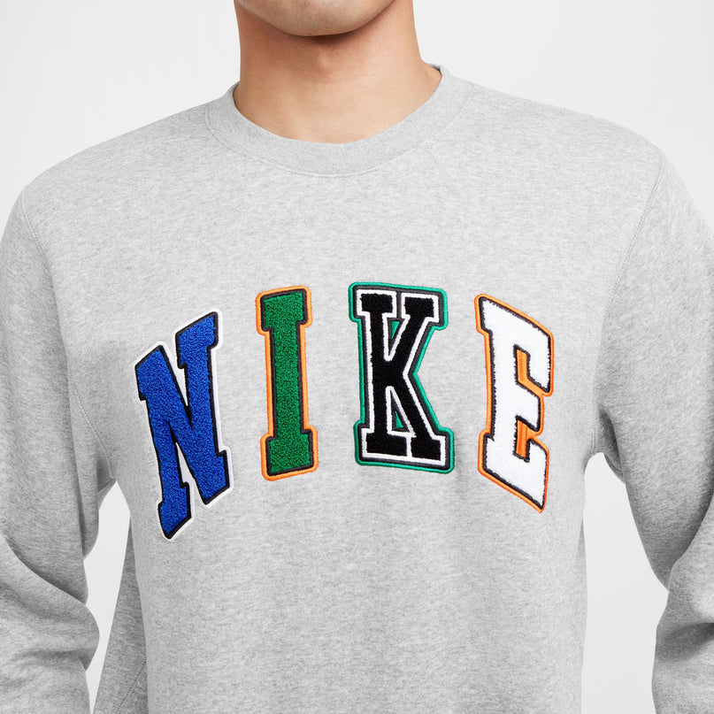 Nike Mens Club Crewneck - Dark Grey