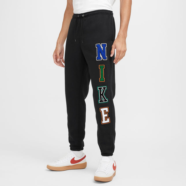 Nike Mens Club Fleece Cuffed Pants - Black