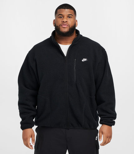 Nike Mens Sportswear Club Fleece Jacket - Black/White