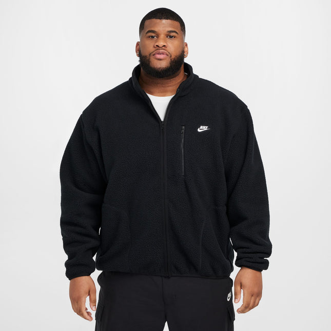 Nike Mens Sportswear Club Fleece Jacket - Black/White