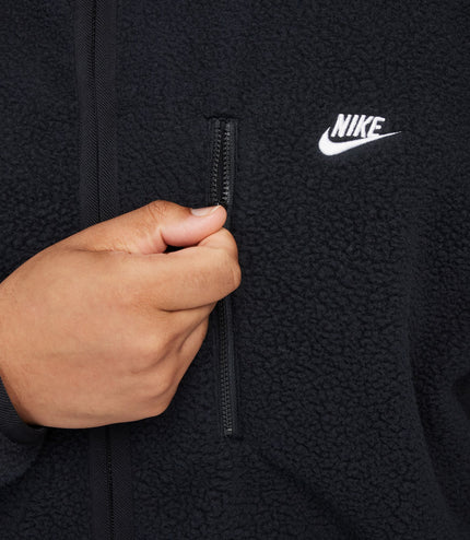 Nike Mens Sportswear Club Fleece Jacket - Black/White