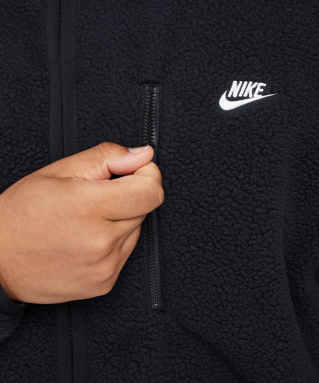 Nike Mens Sportswear Club Fleece Jacket - Black/White