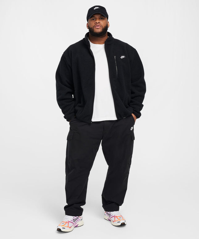 Nike Mens Sportswear Club Fleece Jacket - Black/White